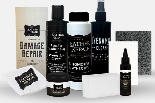 Custom Color Matched Leather & Vinyl Damage Repair Kit