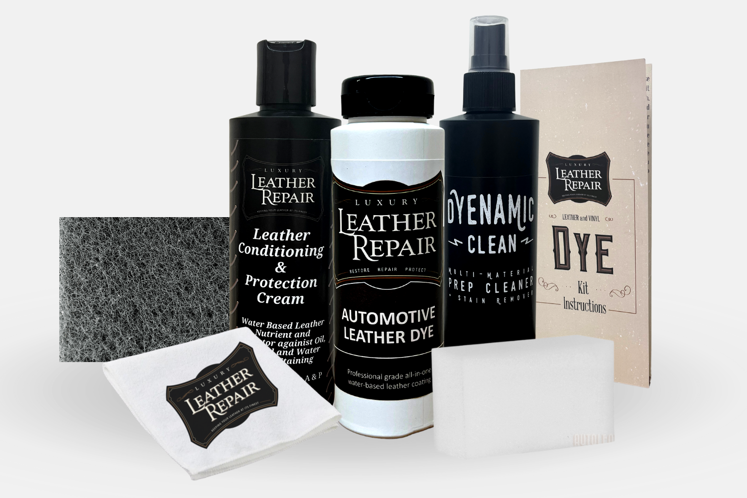 Black - Leather Dye Kit from Hessen Antique