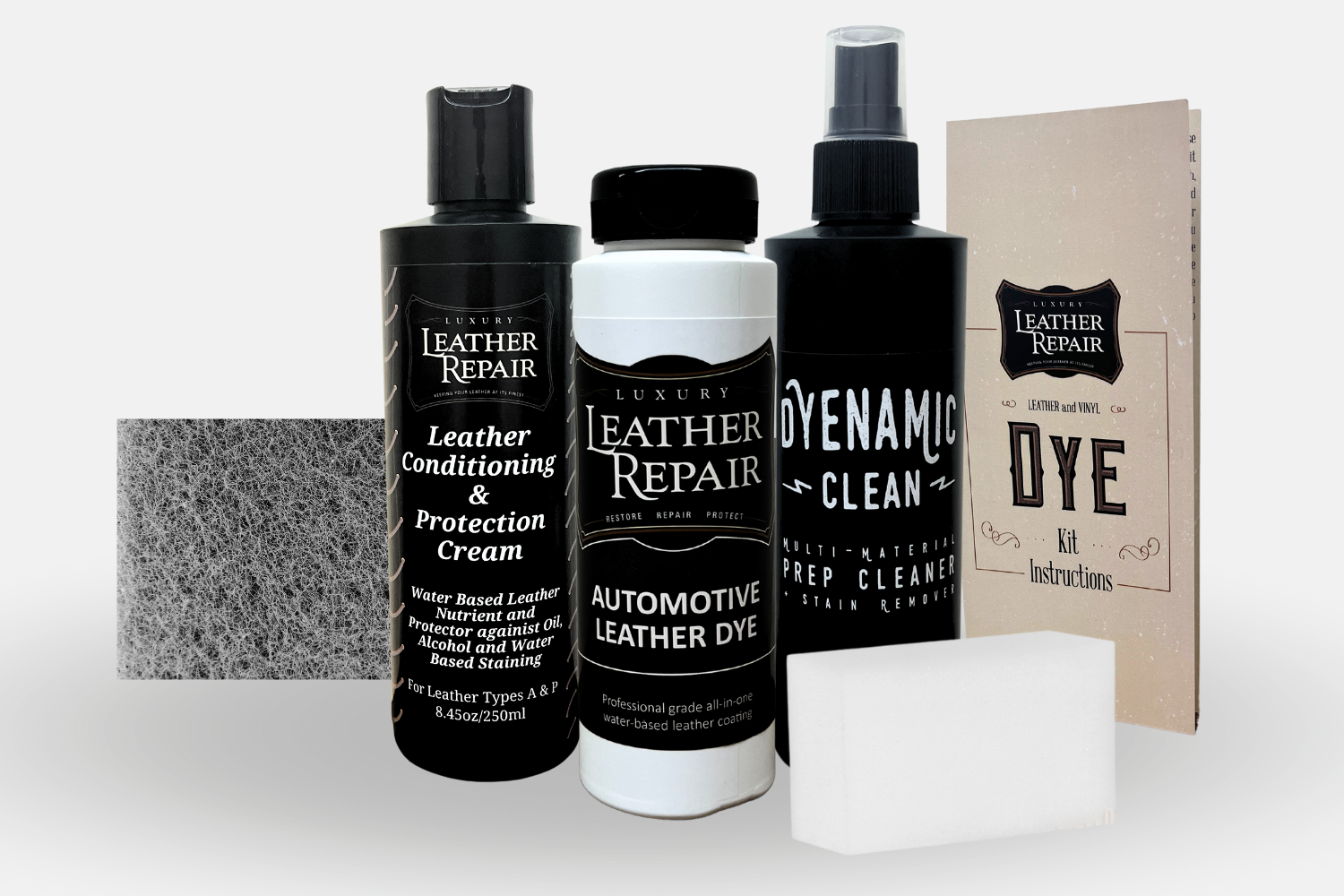 Automotive Leather & Vinyl Dye Kit – Auto Leather Dye