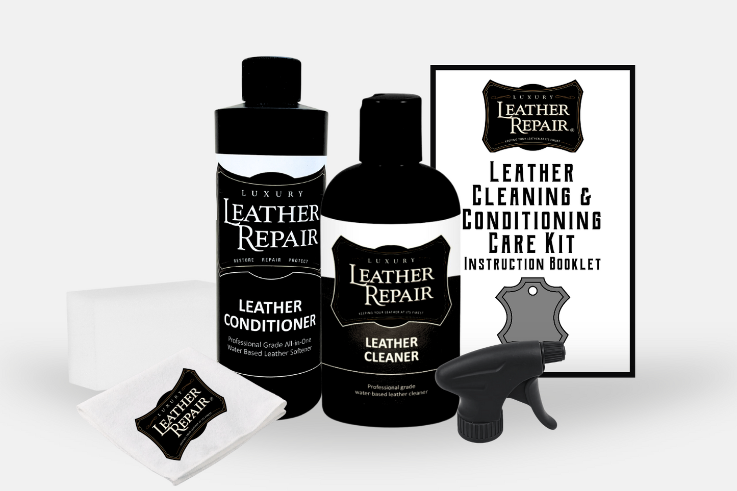 UNITERS Leather Care KIT Cleaning and Conditioning (250ml) - Leather  Cleaning Kit with Leather Soft Cleaner and Leather Conditioning Cream for